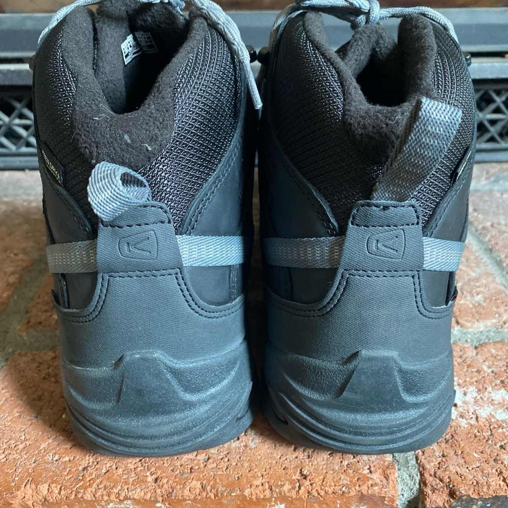 KEEN Circadia Mid Waterproof Hiking Boots Sz 12 EU 46 NEW NO BOX Black Leather - Picture 7 of 9